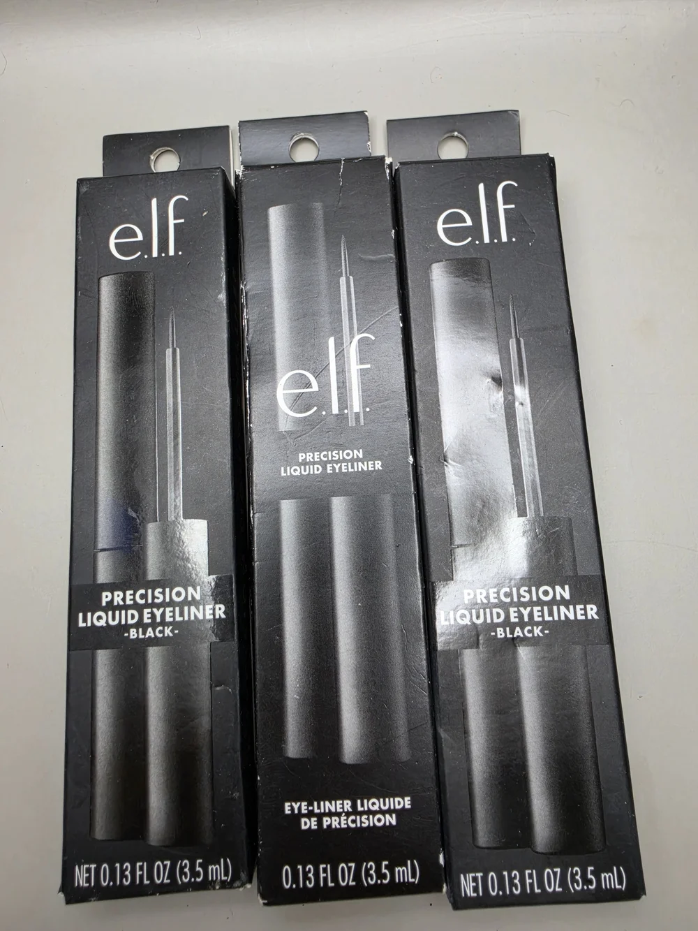 ELF Precision Liquid Eyeliner - Black (3 Pack)